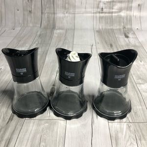 Kuhn Rikon Grinders Swiss Design Set of 3 Glass Salt Pepper